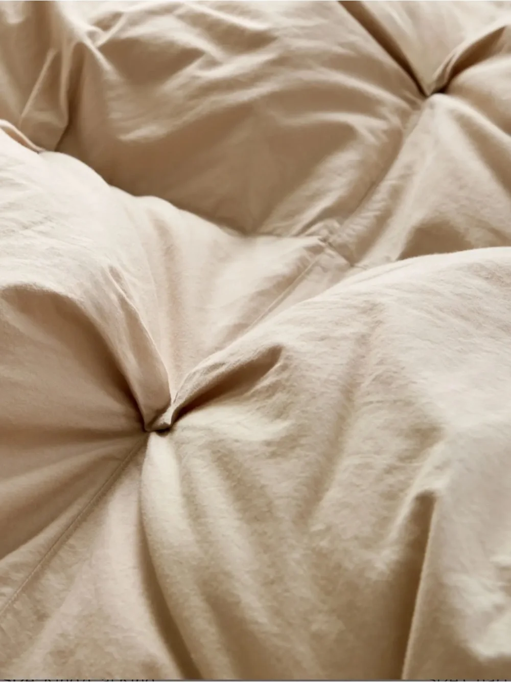 Quince Organic Cotton pin tuck Full-Queen Comforter NWOT. #331